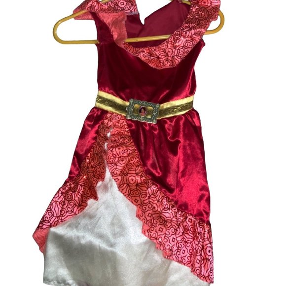 Jakks  Disney Princess Elena of Avalor Girls Red Dress Up Costume 4-6X - Picture 2 of 8